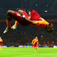 Galatasaray's Ryan Babel celebrates after scoring in a UEFA Europa League match against Olympique Marseille, Istanbul, Turkey, Nov. 25, 2021. (EPA Photo)