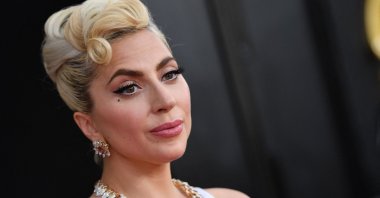 Singer-songwriter Lady Gaga arrives for the 64th Annual Grammy Awards at the MGM Grand Garden Arena in Las Vegas, U.S., April 3, 2022. (AFP Photo)