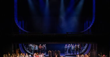 A scene from the opera "The Flying Dutchman" at AKM in Istanbul, Türkiye, March 23, 2025. (AA Photo)