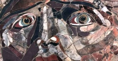 The 2000-year-old Medusa mosaic is on display in the ancient city of Kibyra, located in the Gölhisar district of Burdur, southwestern Türkiye, April 12, 2025. (AA Photo)