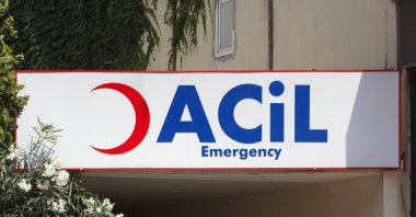 View of the emergency service gate marked 'Acil' at a hospital in Istanbul, Türkiye. (Shutterstock Photo) 