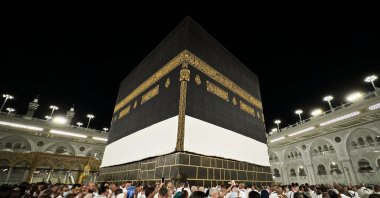 Pilgrims for the Hajj circle the Kaaba at the Masjid al-Haram, Mecca, Saudi Arabia, May 26, 2025. (AA Photo)