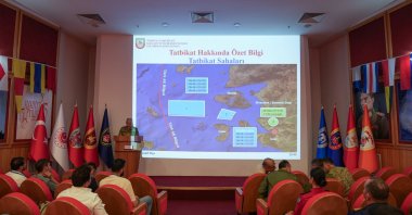 A view of a press briefing about the exercise, Izmir, western Türkiye, June 1, 2025. (AA Photo)
