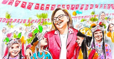 "Under the leadership of Mayor Fatma Şahin, a new approach centered on compassionate urbanism has been institutionalized, one that views migration not as a threat but as a social opportunity." (Illustration by Erhan Yalvaç)