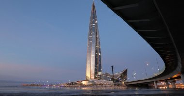 A view shows the Lakhta Centre business tower, which is the headquarters of Russia's largest gas producer, Gazprom, Saint Petersburg, Russia, March 7, 2025. (Reuters Photo)
