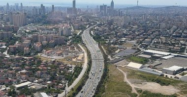 Police teams increase road inspections with helicopter support in Istanbul to ensure safe travel before Eid al-Adha, Istanbul, Türkiye, June 2, 2025. (AA Photo)