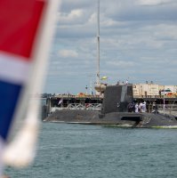 A view of the U.K. nuclear-powered attack submarine HMS Astute at HMAS Stirling Royal Australian Navy base in Perth, Western Australia, Australia, Oct. 29, 2021. (EPA File Photo)
